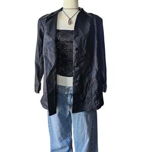 Promise Black Women's Blazer with Embellished Cuffs |Large